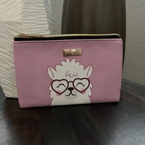 THE CREME SHOP Pink Llama Cosmetic Bag NEW